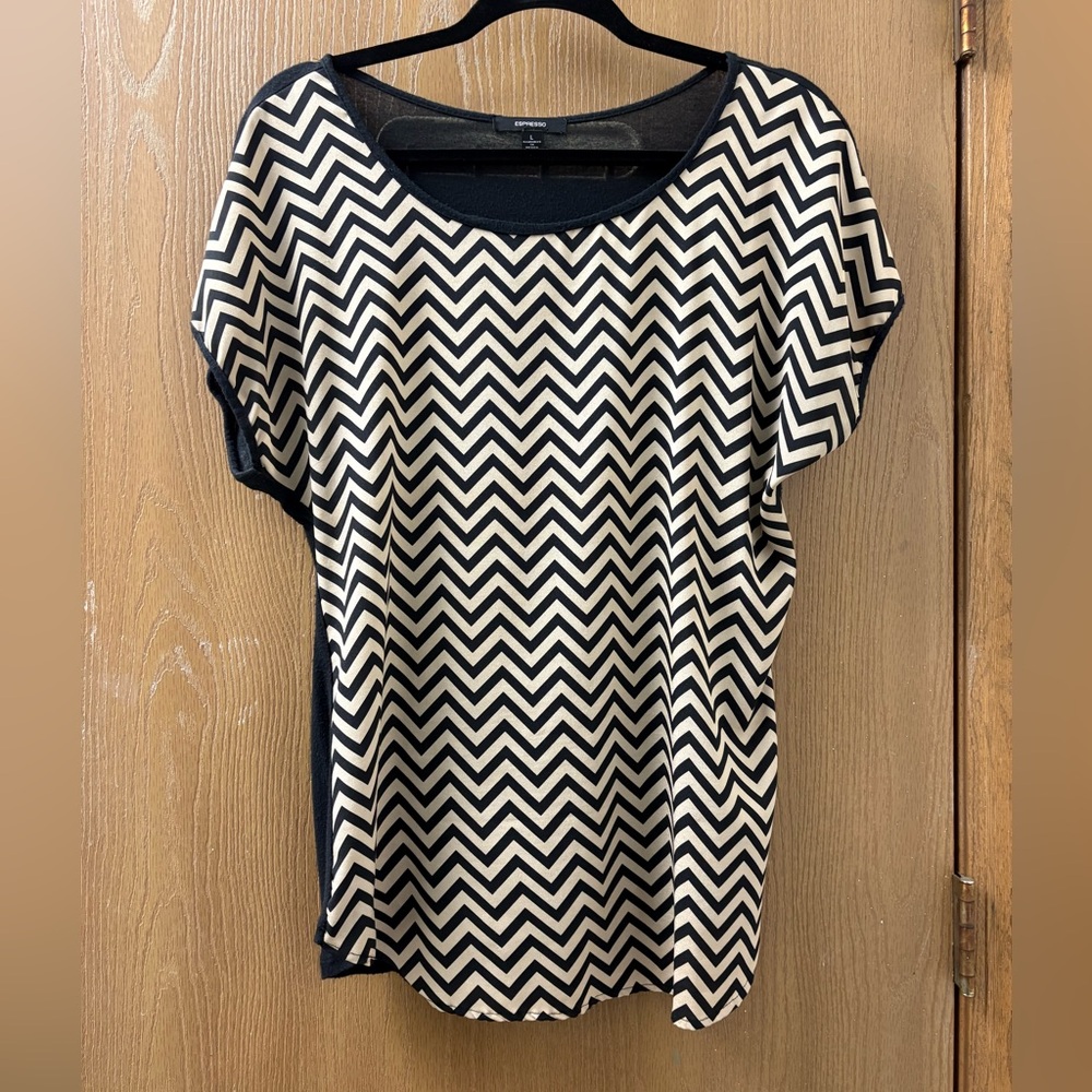 Black/Tan Chevron Shirt